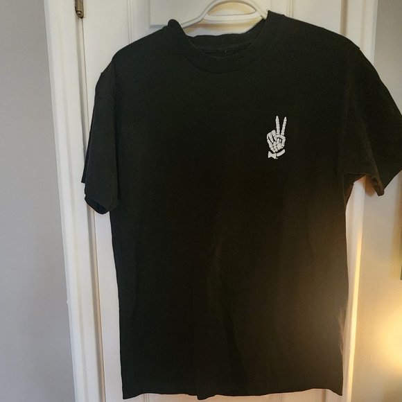 Lurking Class by Sketchy Tank Peace Off Glow In the Dark Black T-Shirt - Picture 2 of 3